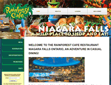 Tablet Screenshot of niagarafallsrainforestcafe.com